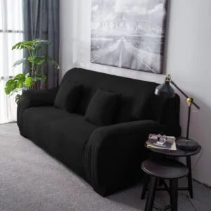 Κάλυμμα Σαλονιού Τριθέσιο Μαύρο