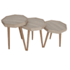 Βοηθητικά Τραπέζια Σαλονιού Σετ 3τεμ Μελαμίνης - Μπεζ Βοηθητικά Τραπέζια Σαλονιού Σετ 3τεμ Μελαμίνης - Μπεζ