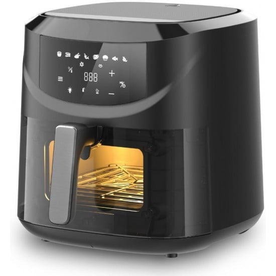 Sokany Φριτέζα Αέρος 2000W με Αποσπώμενο Κάδο 8lt, Μαύρη Sokany Φριτέζα Αέρος 2000W με Αποσπώμενο Κάδο 8lt, Μαύρη