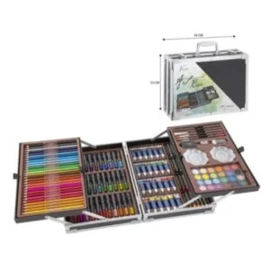 Σετ Ζωγραφικής 145 τεμαχίων με Βαλιτσάκι Μεταφοράς