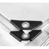 Μουσαμάς - Τέντα Aδιάβροχος 160gr/m² με Kρίκους σε Χρώμα Λευκό-6x8
