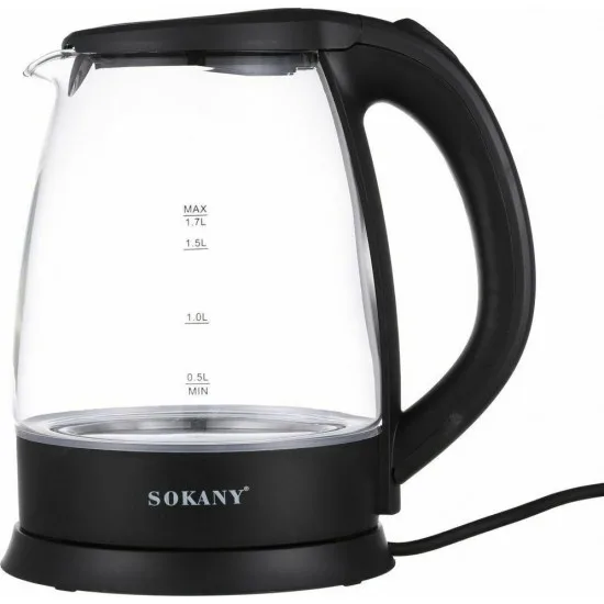 Βραστήρας Γυάλινος 1.7LT-SOKANY Βραστήρας Γυάλινος 1.7LT-SOKANY