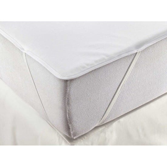 Επίστρωμα Αδιάβροχο Πετσετέ με 4 Λάστιχα Ariete 120x200-Λευκό