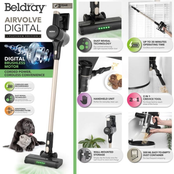 Ψηφιακή Ηλεκτρική Σκούπα Beldray Airvolve