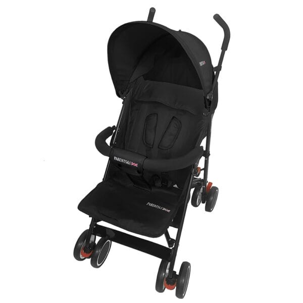Παιδικό Καρότσι Parents με 3 Θέσεις Ανάκλισης – Μαύρο