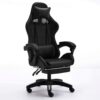 Εργονομική Καρέκλα γραφείου Gaming με ανάκληση και υποπόδιο σε μαύρο Εργονομική Καρέκλα γραφείου Gaming με ανάκληση και υποπόδιο σε μαύρο