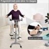 Πολυλειτουργικό Όργανο Γυμναστικής Ultrasport 3 σε 1 Γυναίκα που εκτελεί ασκήσεις με τον εκγυμναστή Ultrasport 3-σε-1 στο σαλόνι.