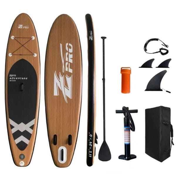 Φουσκωτή Σανίδα SUP με Κουπί, Αξεσουάρ και Σακίδιο Μεταφοράς, 340x86x15cm