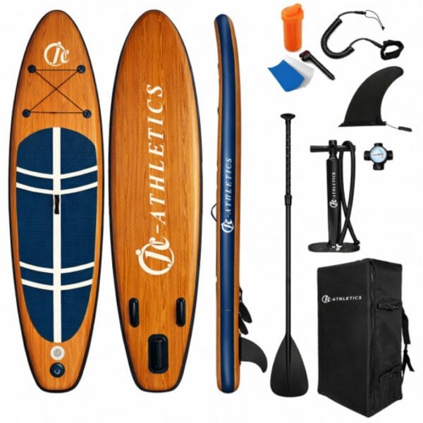 Φουσκωτή Σανίδα SUP με Κουπί, Αξεσουάρ και Σακίδιο Μεταφοράς, 320x81x15cm