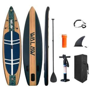 Φουσκωτή Σανίδα SUP με Κουπί, Αξεσουάρ και Σακίδιο Μεταφοράς, 340x86x15cm