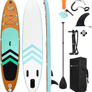 Φουσκωτή Σανίδα SUP με Κουπί, Αξεσουάρ και Σακίδιο Μεταφοράς, 335x76x15cm