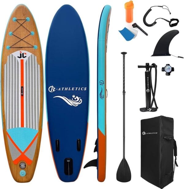 Φουσκωτή Σανίδα SUP με Κουπί, Αξεσουάρ και Σακίδιο Μεταφοράς, 320x81x15cm