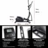Μαγνητικό Ελλειπτικό Μηχάνημα FITENGINE με Δίσκο 10kg για Χρήστη έως 150kg